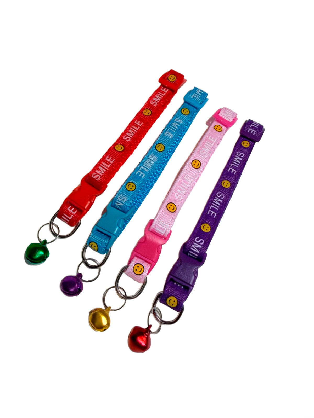 Collar Ajustable "Smile" con Cascabel- Tamaño Pequeño